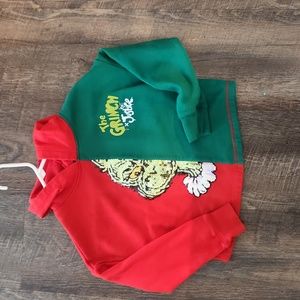 Justice Grinch hoody, like new